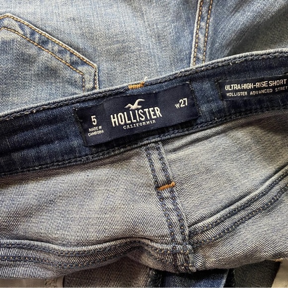 Women’s Hollister Jean Shorts Advanced Stretch Ultra High-Rise Short Sz 5 - Picture 6 of 6
